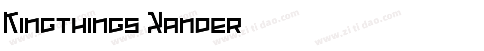 Kingthings Xander字体转换